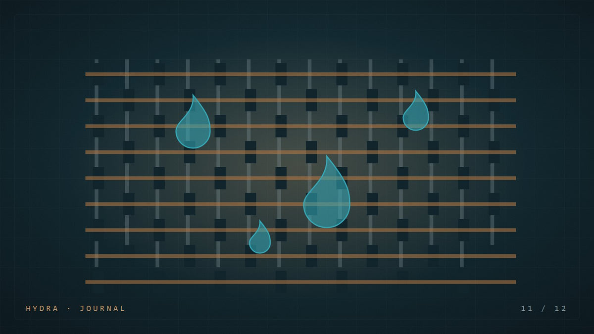 Gouttes d'eau sur un tissu