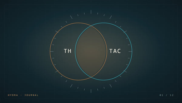 Deux cercles TH et TAC qui se recouvrent
