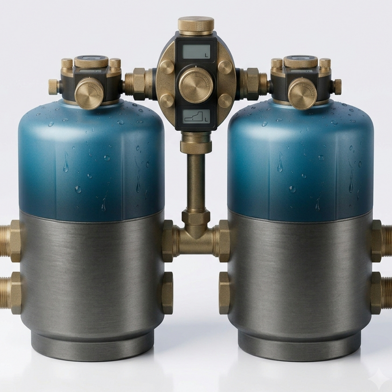 HYDRA Epsilon, adoucisseur d'eau duplex twin-tank